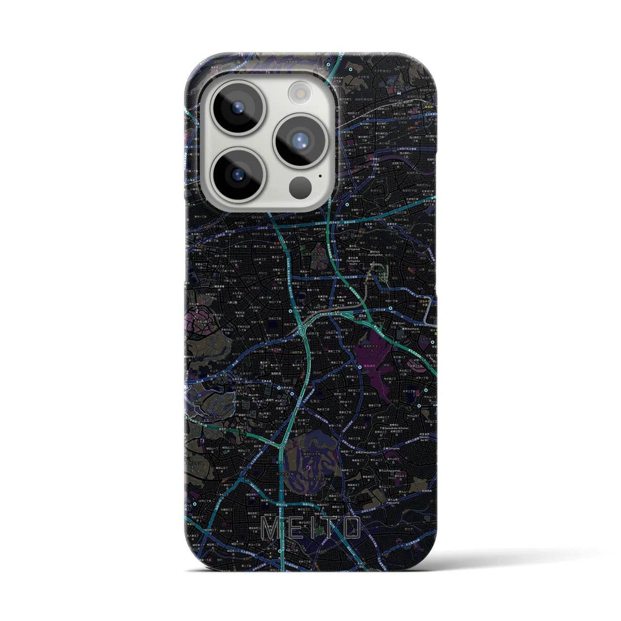 【名東(愛知県)】地図柄iPhoneケース(バックカバータイプ)
