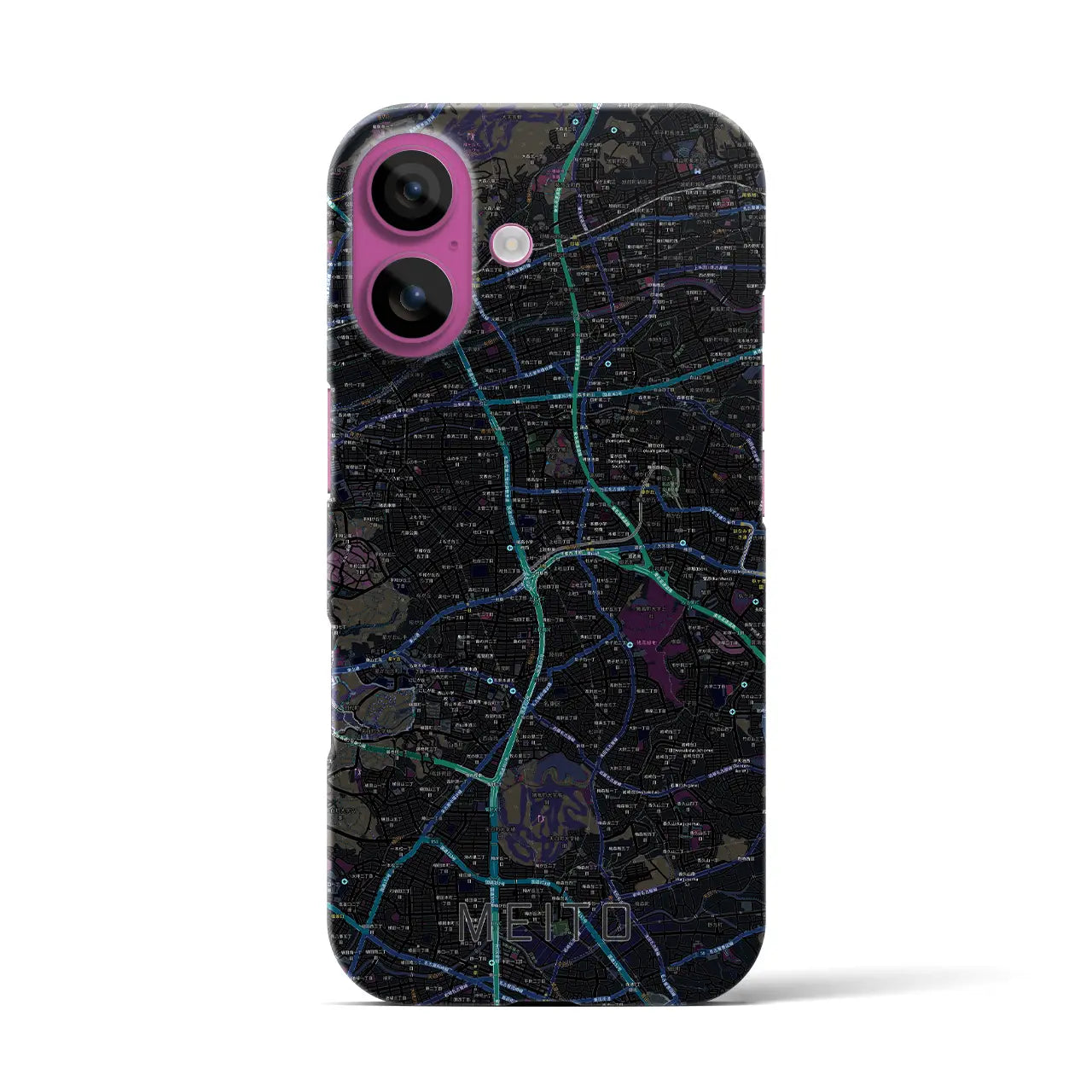 【名東(愛知県)】地図柄iPhoneケース(バックカバータイプ)