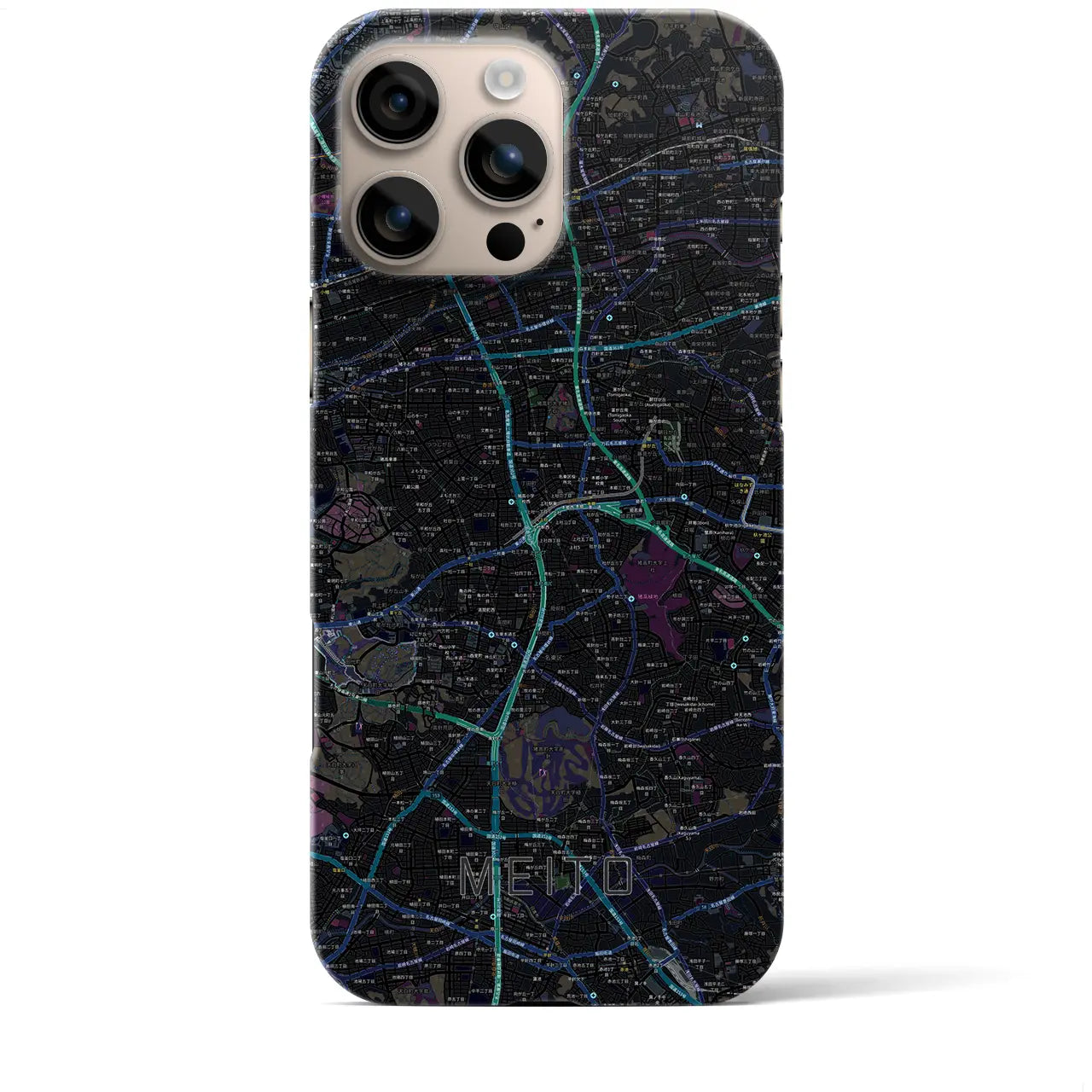 【名東(愛知県)】地図柄iPhoneケース(バックカバータイプ)