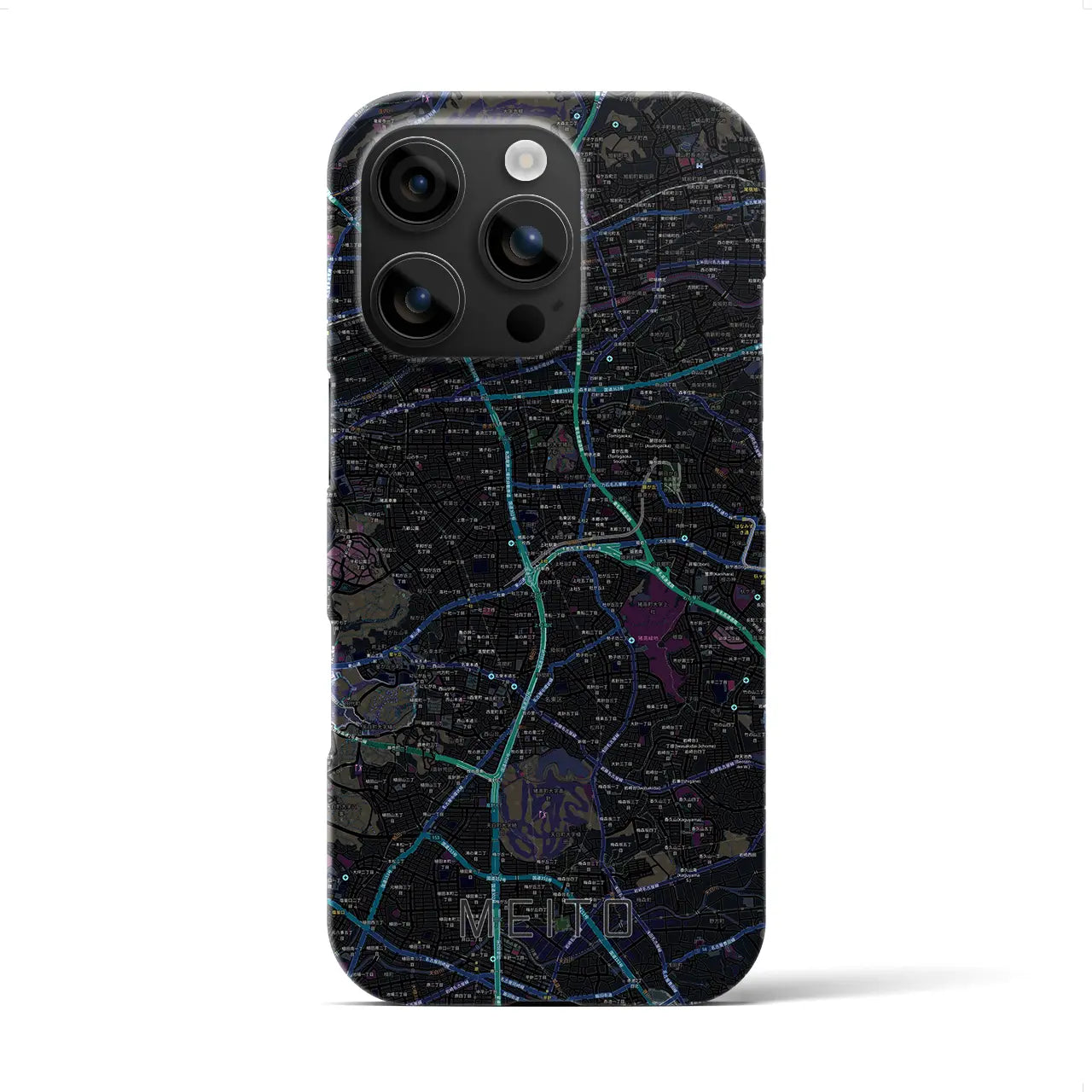 【名東(愛知県)】地図柄iPhoneケース(バックカバータイプ)