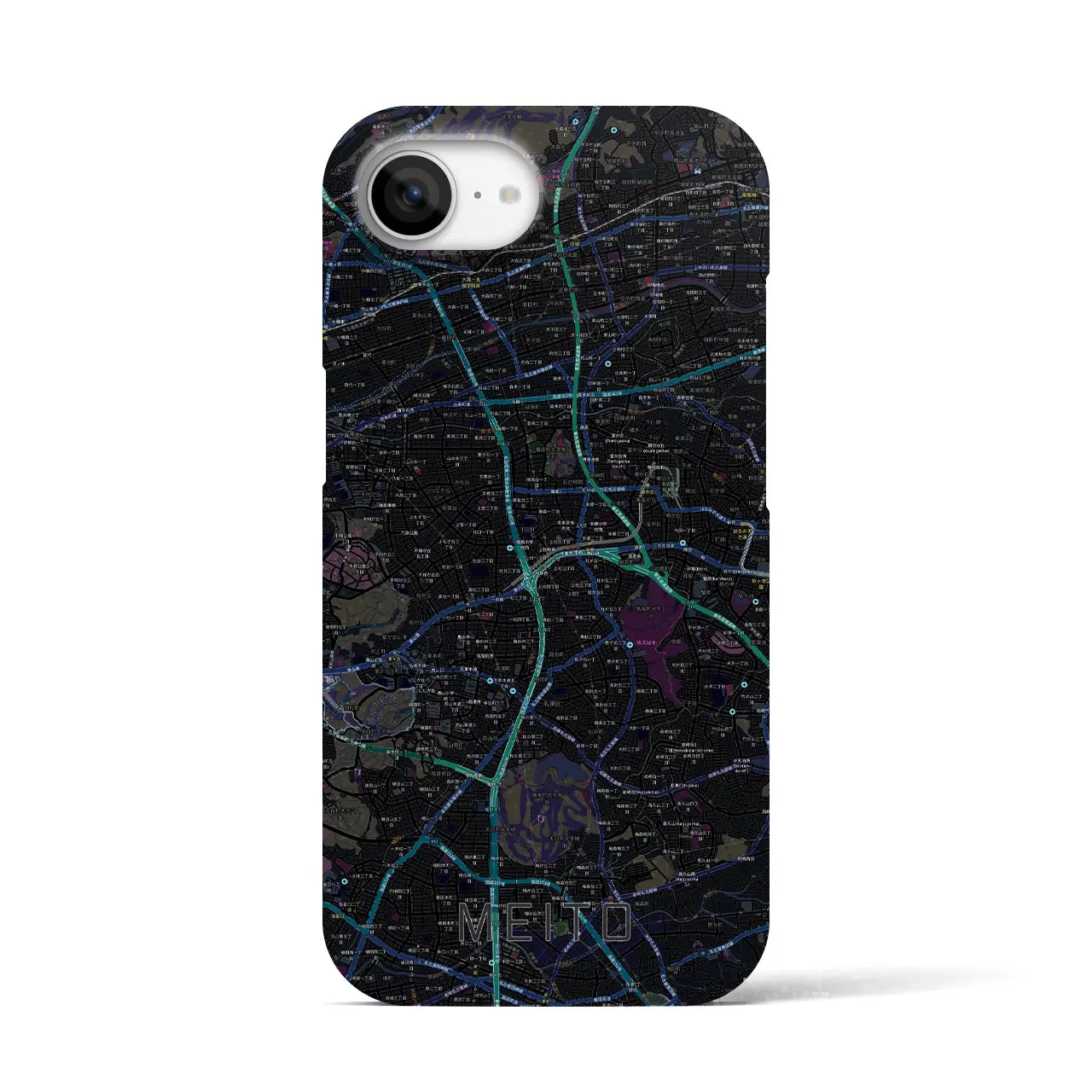 【名東(愛知県)】地図柄iPhoneケース(バックカバータイプ)