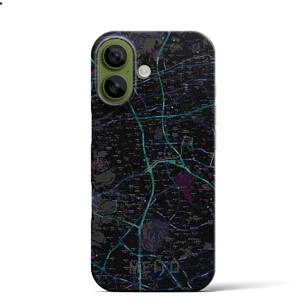 【名東(愛知県)】地図柄iPhoneケース(バックカバータイプ)