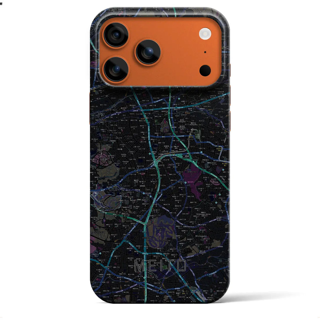 【名東(愛知県)】地図柄iPhoneケース(バックカバータイプ)