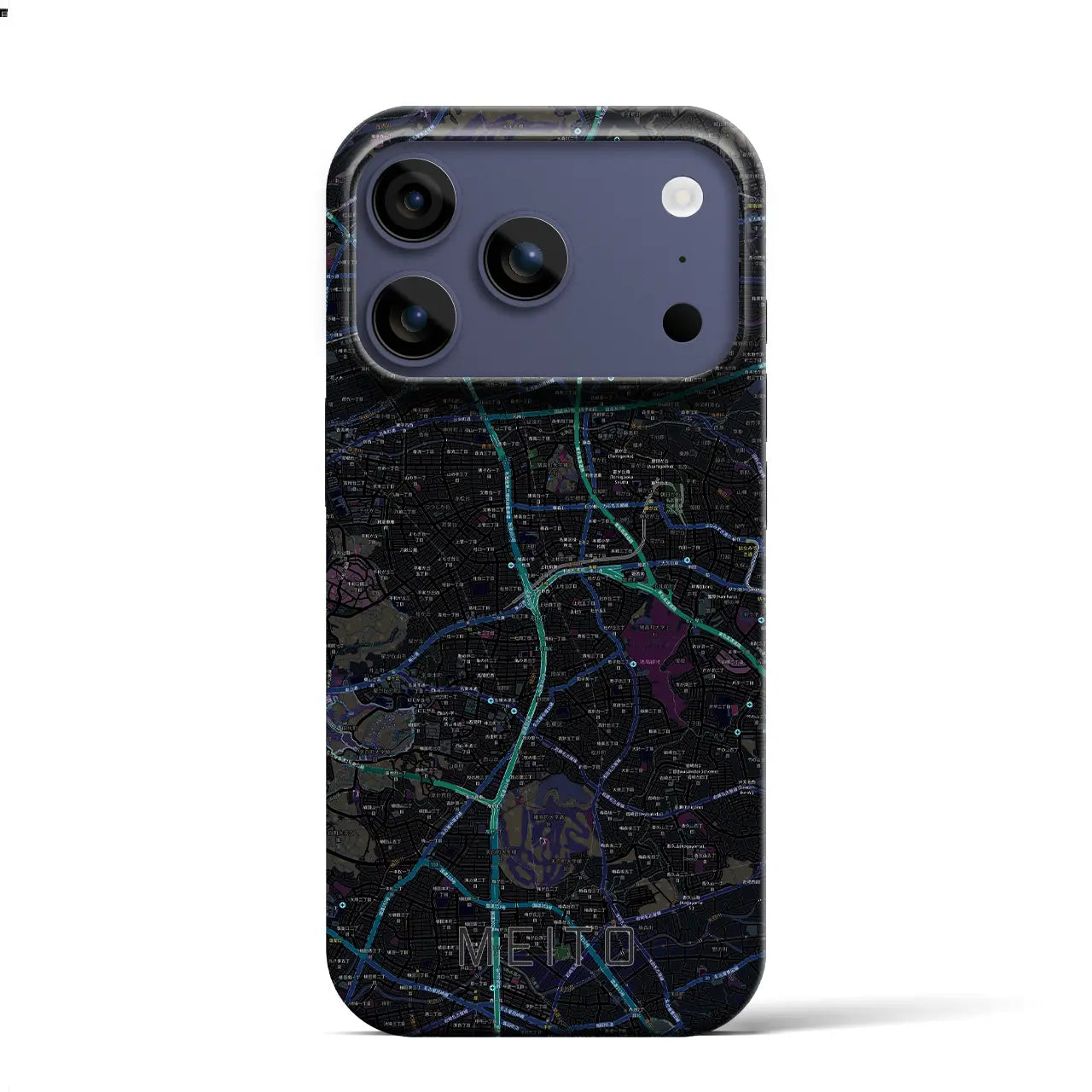 【名東(愛知県)】地図柄iPhoneケース(バックカバータイプ)