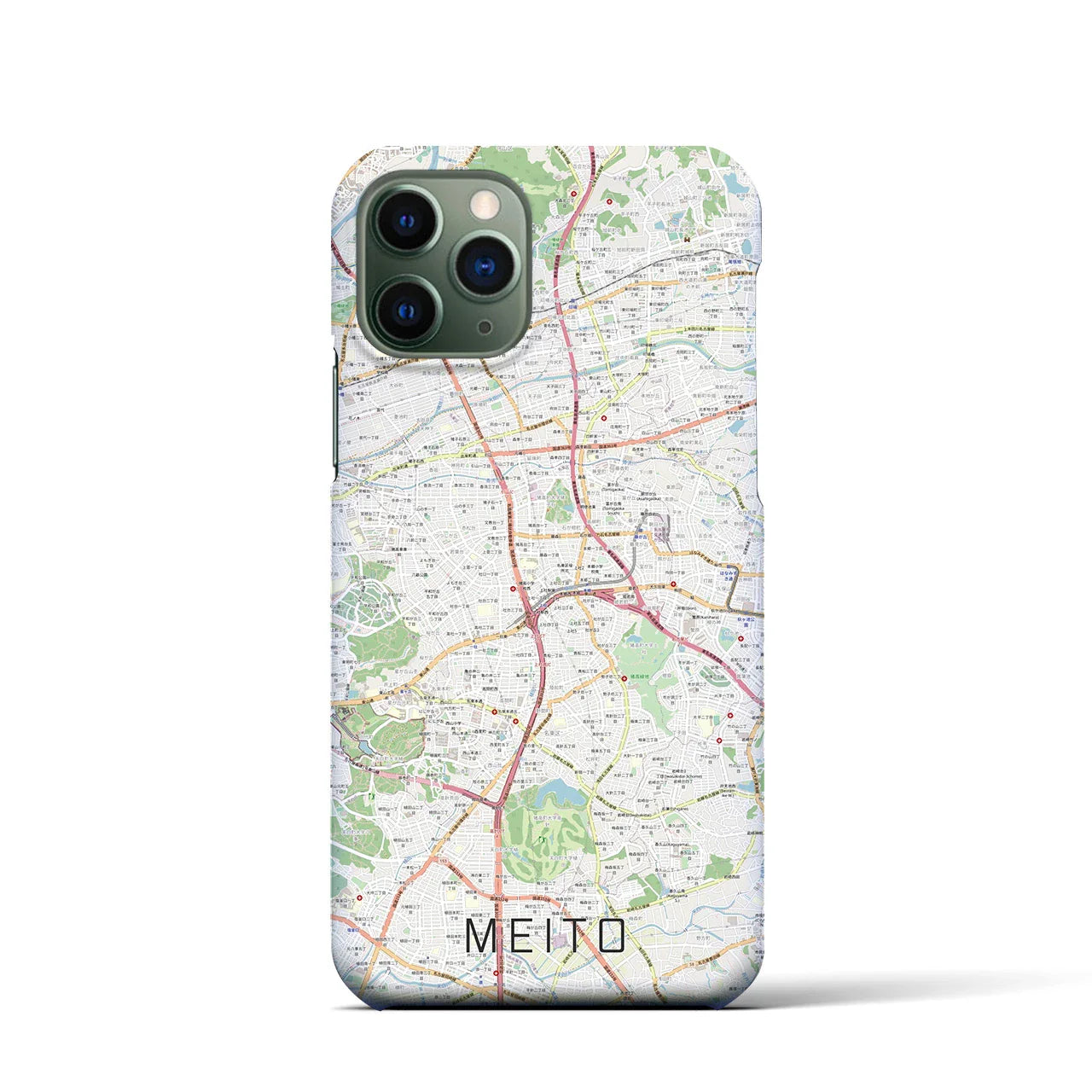 【名東(愛知県)】地図柄iPhoneケース(バックカバータイプ)