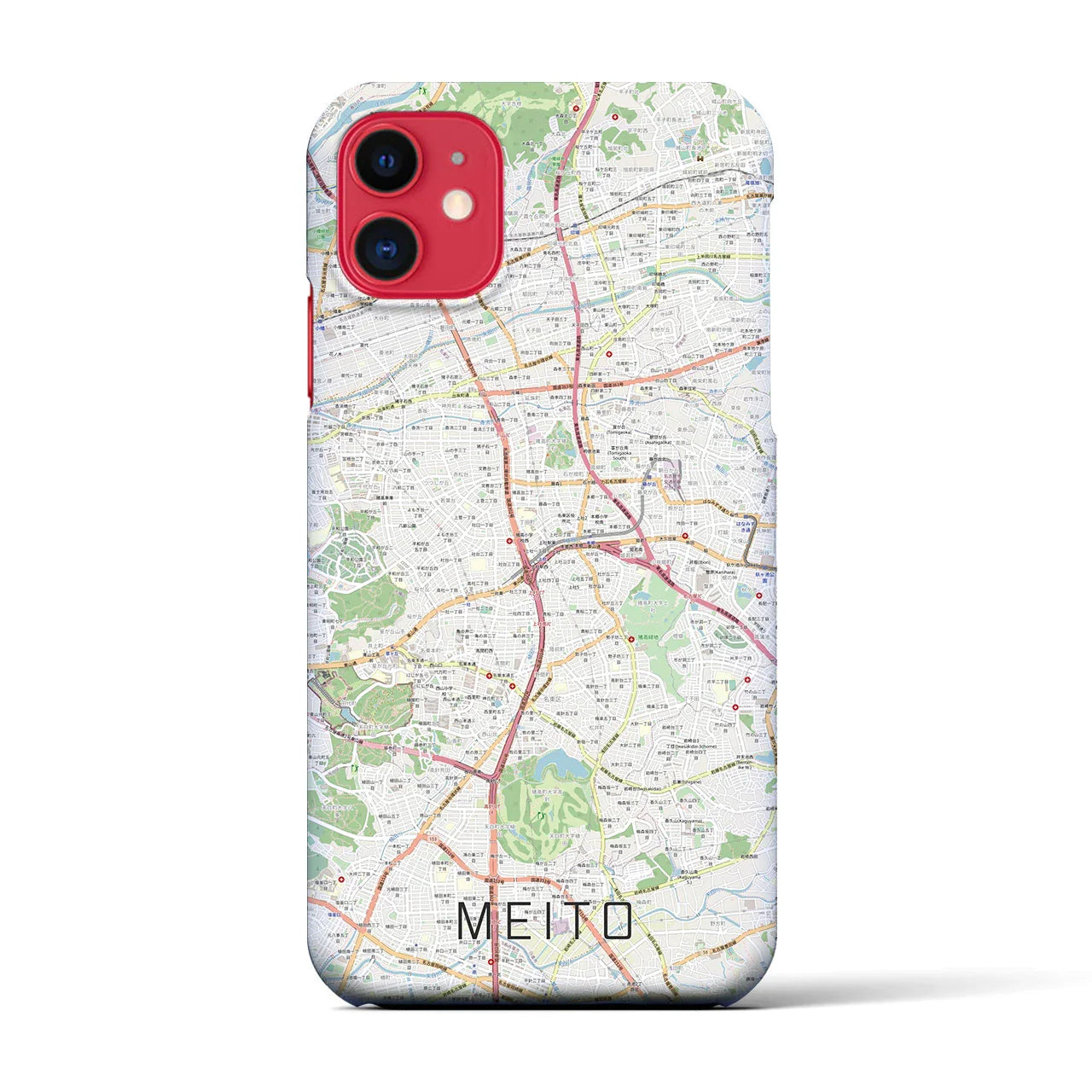 【名東(愛知県)】地図柄iPhoneケース(バックカバータイプ)