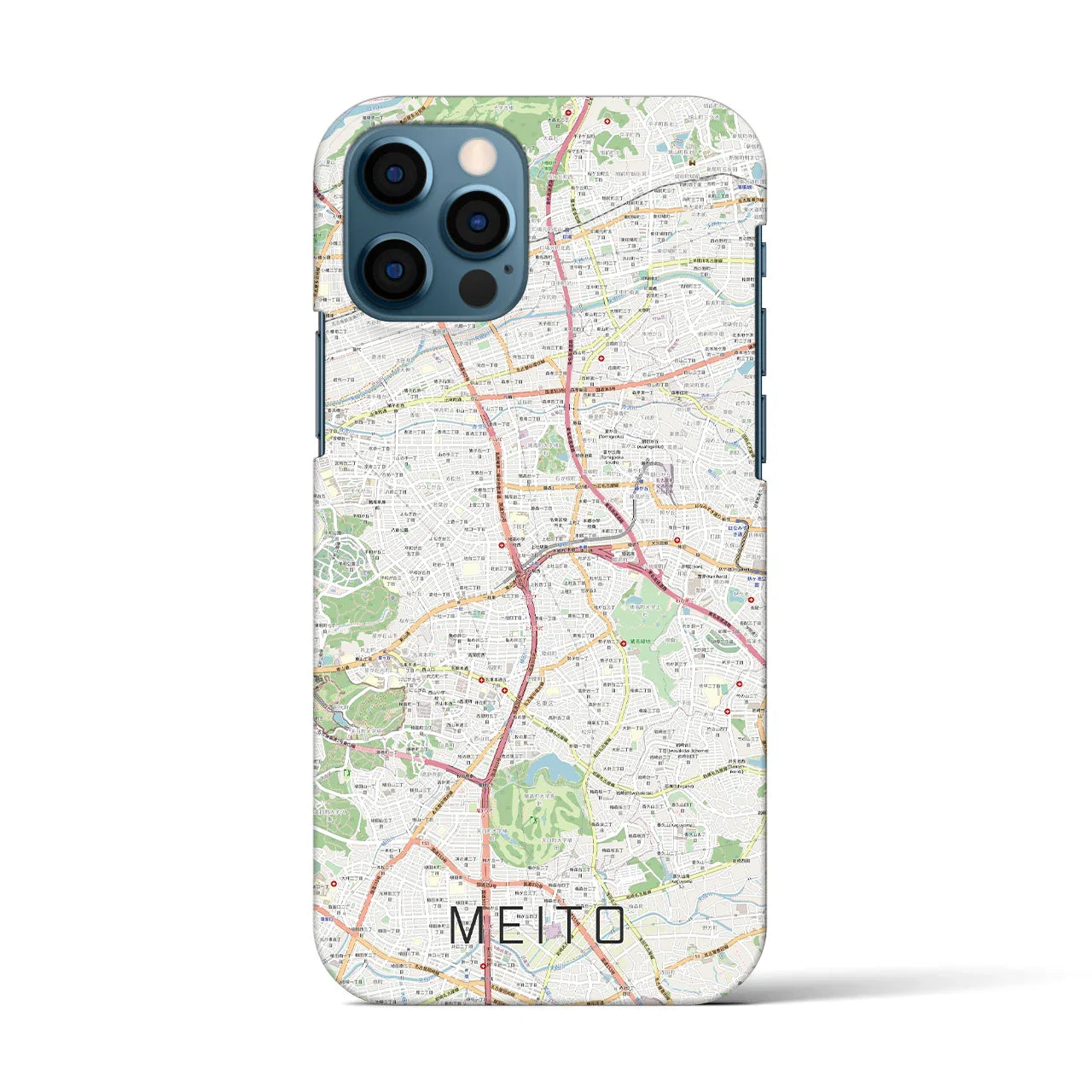 【名東(愛知県)】地図柄iPhoneケース(バックカバータイプ)