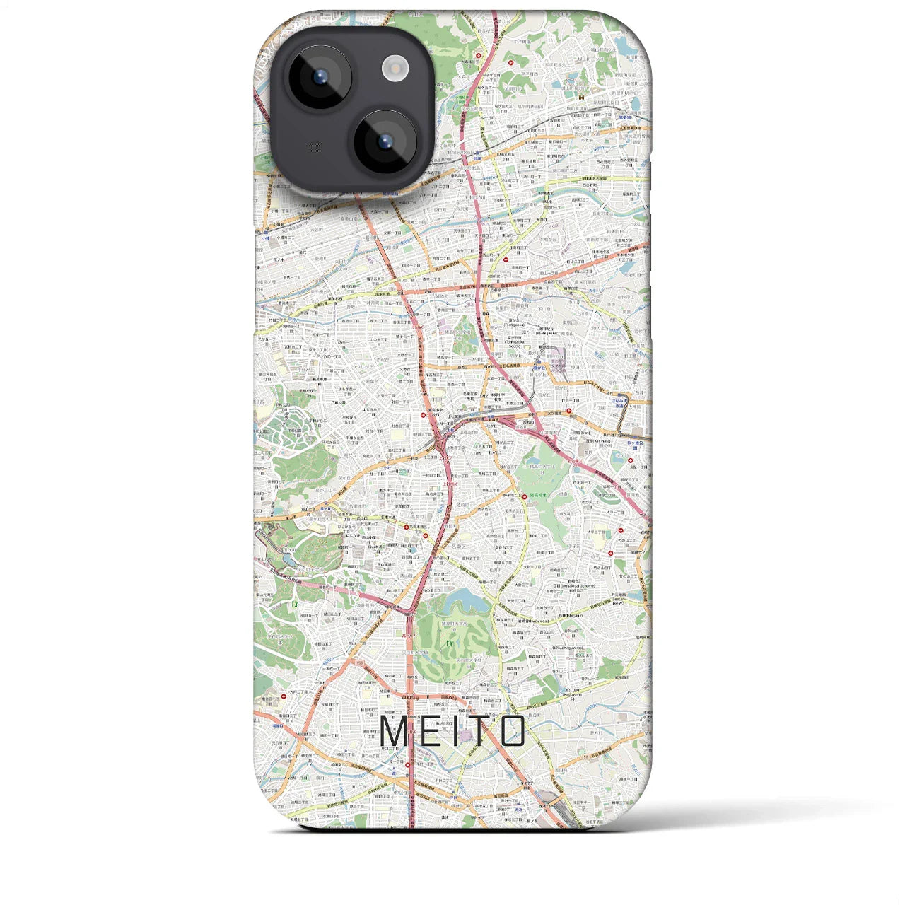 【名東(愛知県)】地図柄iPhoneケース(バックカバータイプ)