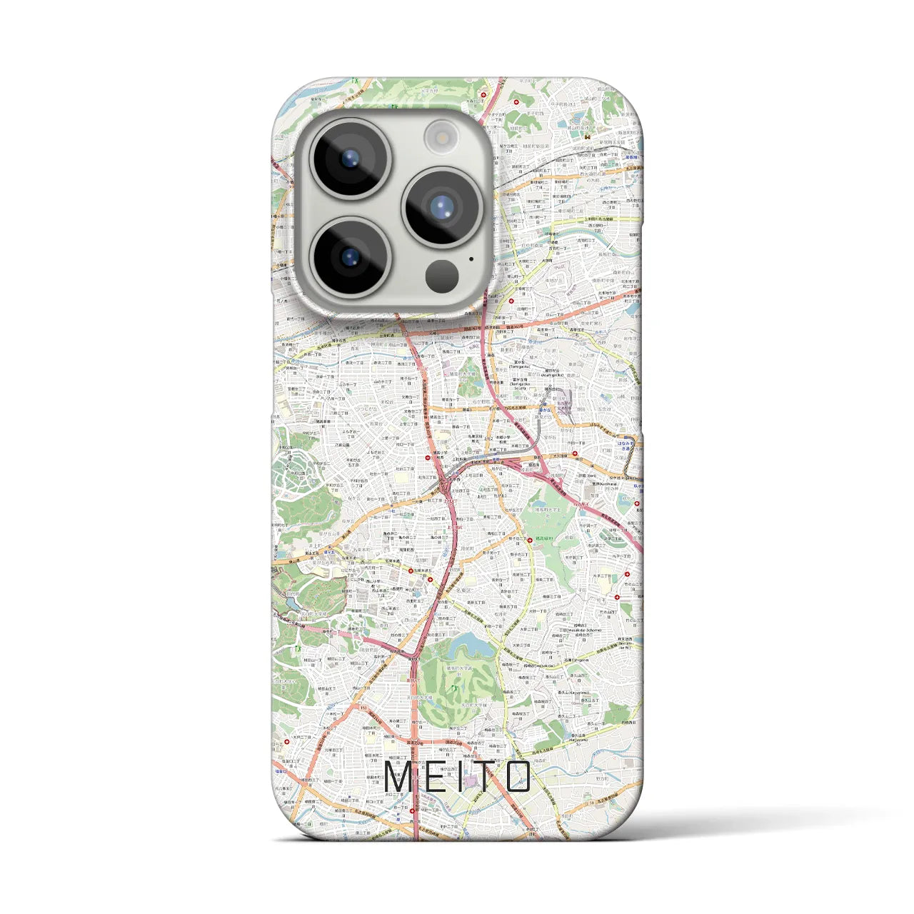 【名東(愛知県)】地図柄iPhoneケース(バックカバータイプ)