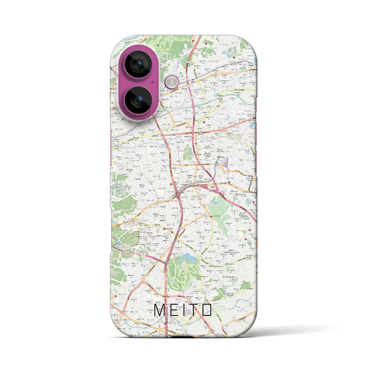 【名東(愛知県)】地図柄iPhoneケース(バックカバータイプ)