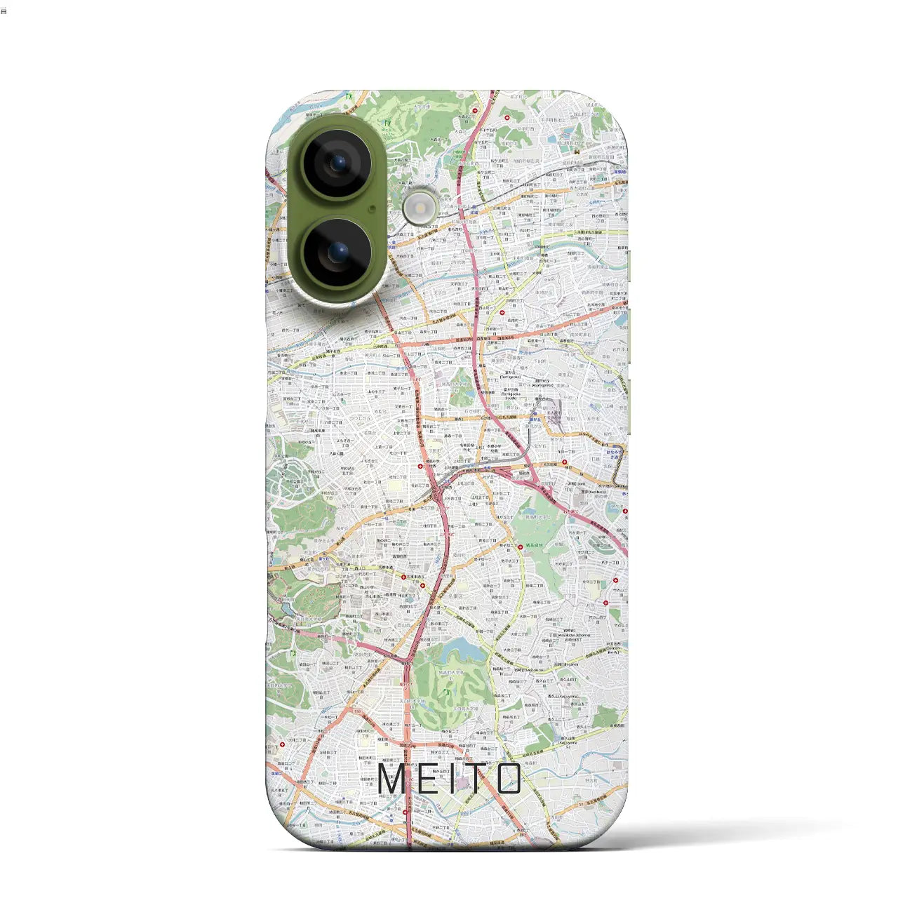 【名東(愛知県)】地図柄iPhoneケース(バックカバータイプ)