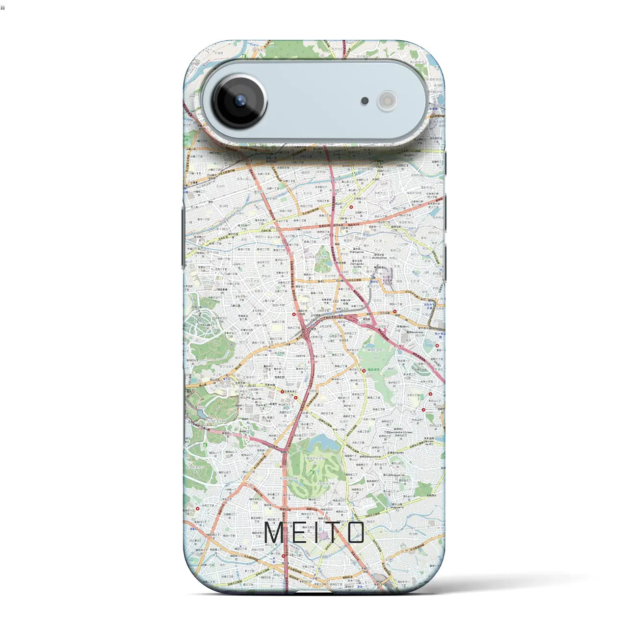 【名東(愛知県)】地図柄iPhoneケース(バックカバータイプ)ナチュラル・iPhone 17 Pro Max 用