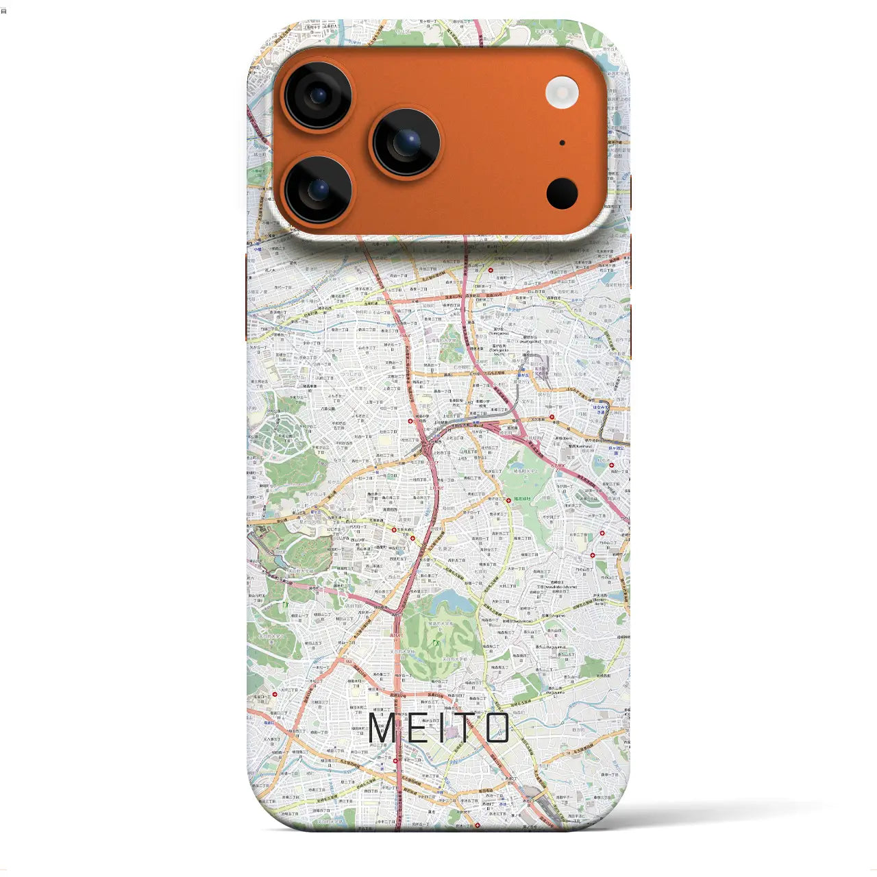 【名東(愛知県)】地図柄iPhoneケース(バックカバータイプ)