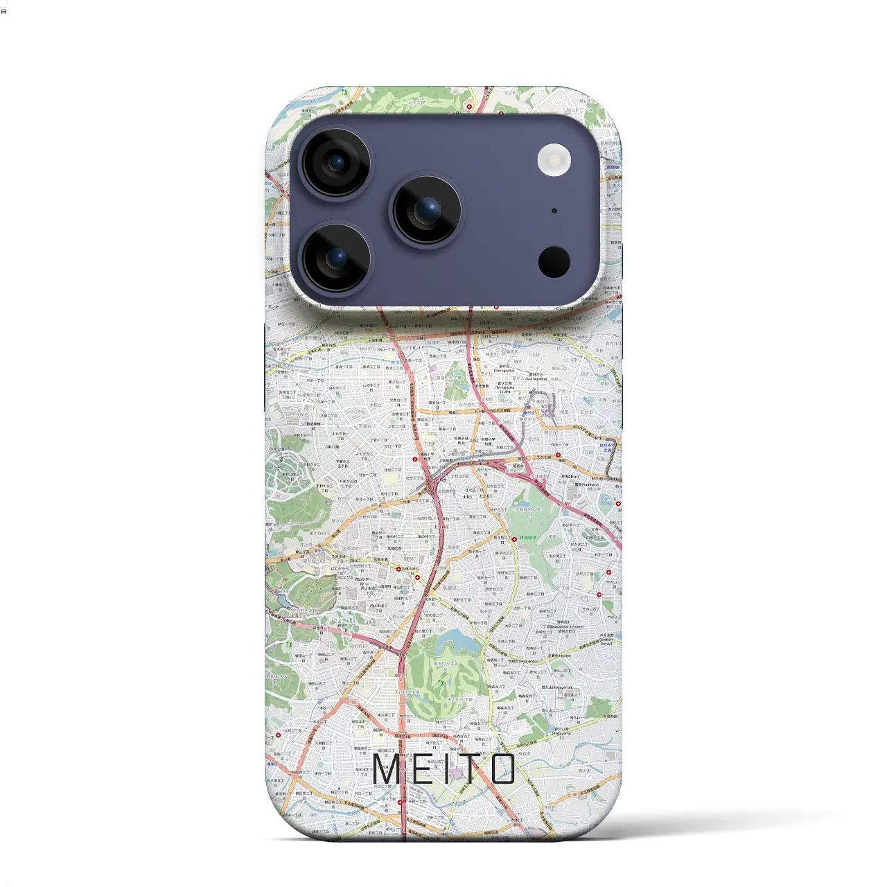 【名東(愛知県)】地図柄iPhoneケース(バックカバータイプ)