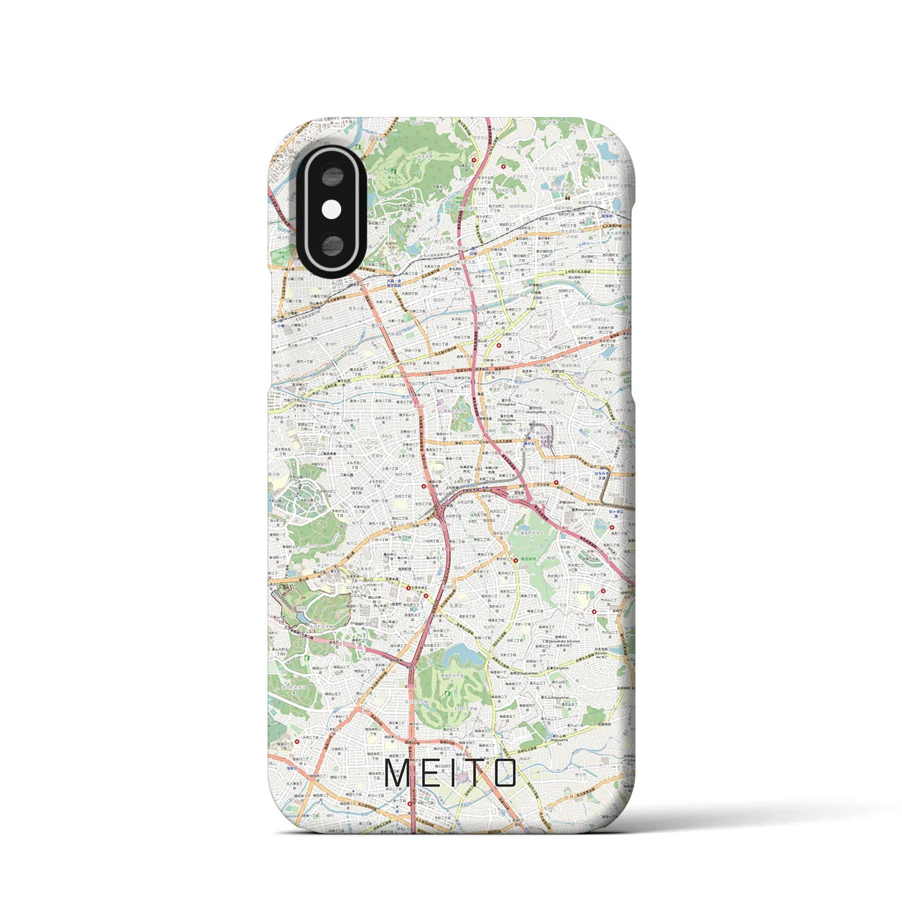 【名東(愛知県)】地図柄iPhoneケース(バックカバータイプ)