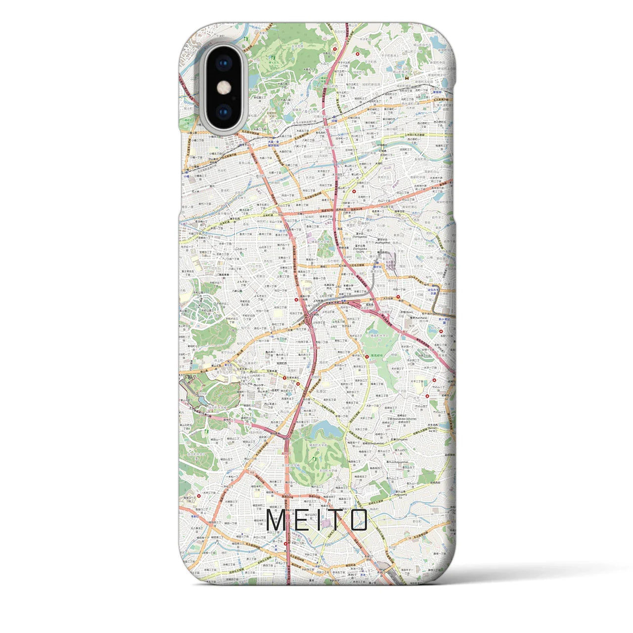 【名東(愛知県)】地図柄iPhoneケース(バックカバータイプ)