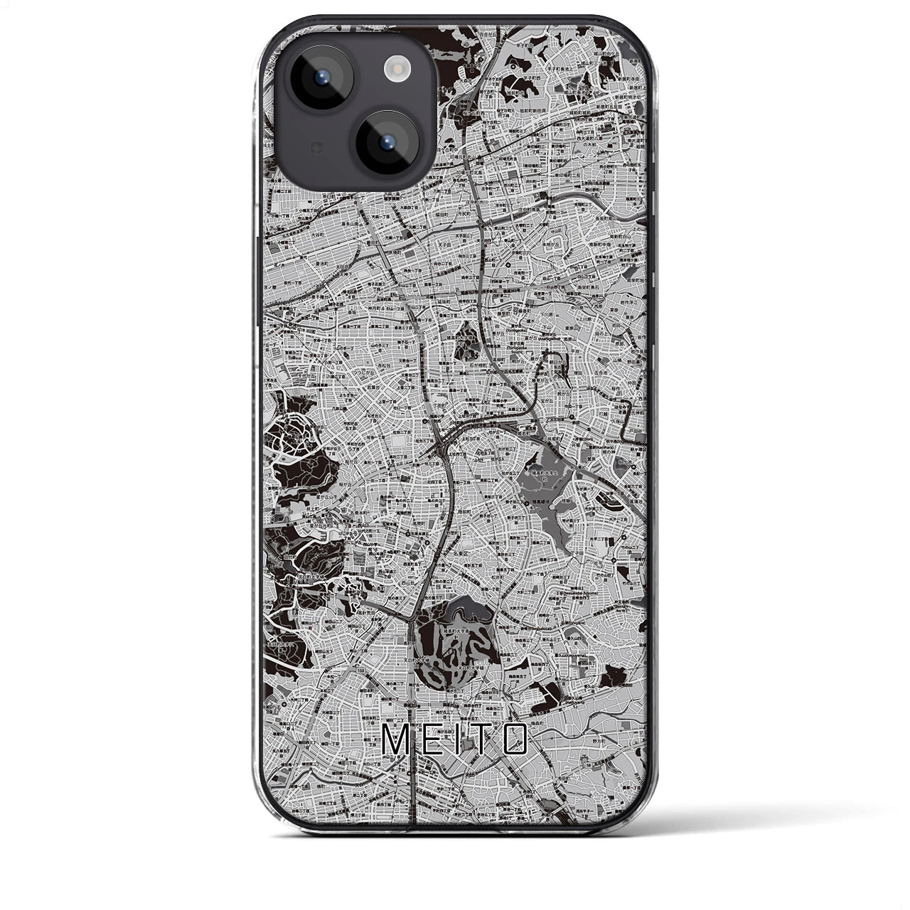 【名東(愛知県)】地図柄iPhoneケース(クリアタイプ)