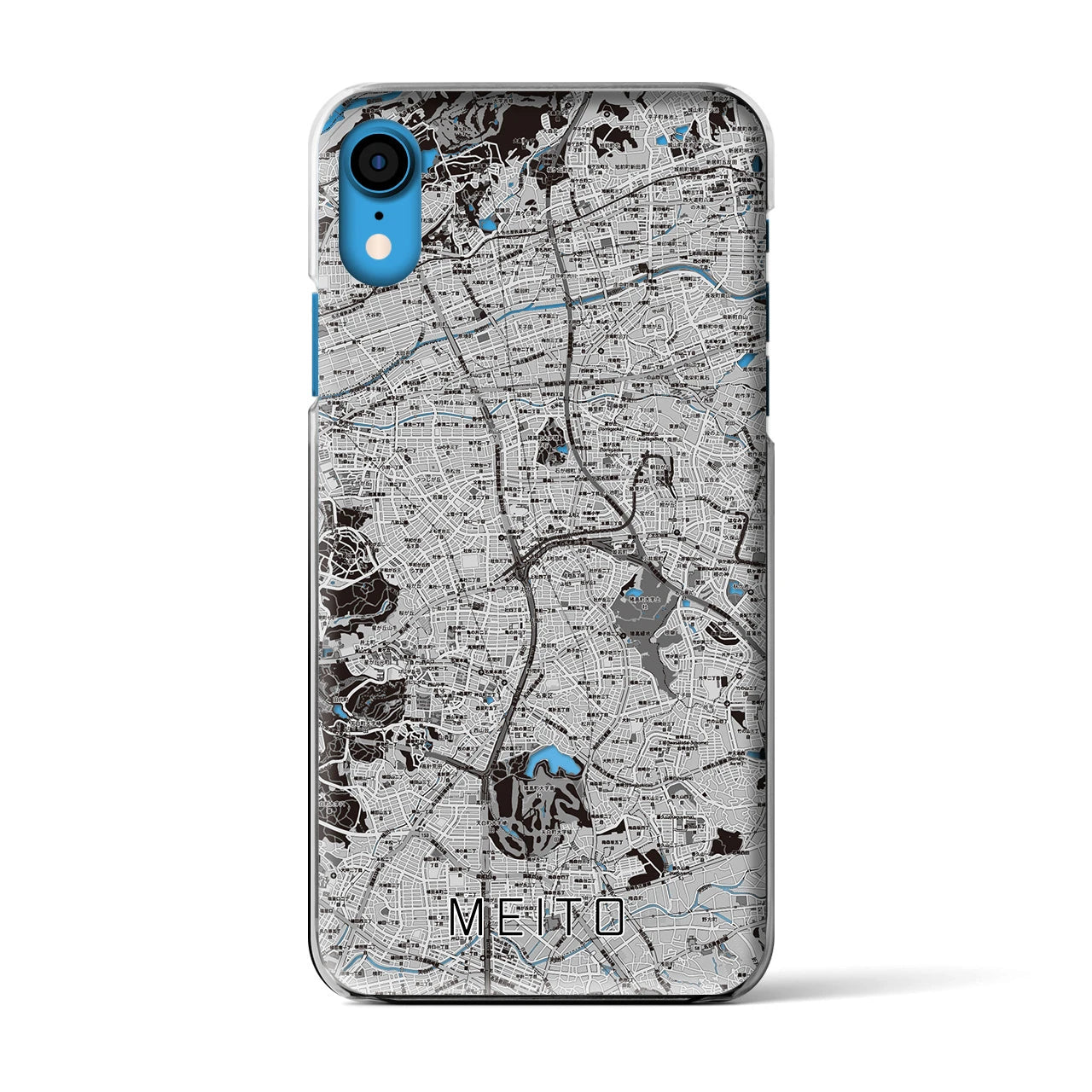 【名東(愛知県)】地図柄iPhoneケース(クリアタイプ)