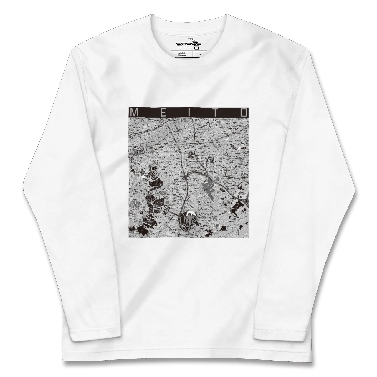 【名東(愛知県)】地図柄ロングスリーブTシャツ