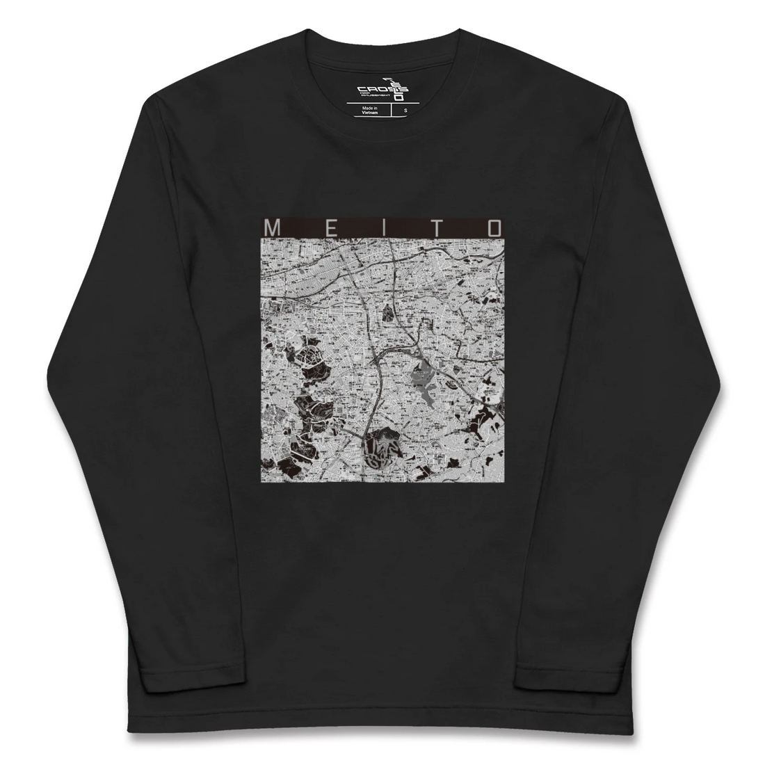 【名東(愛知県)】地図柄ロングスリーブTシャツ