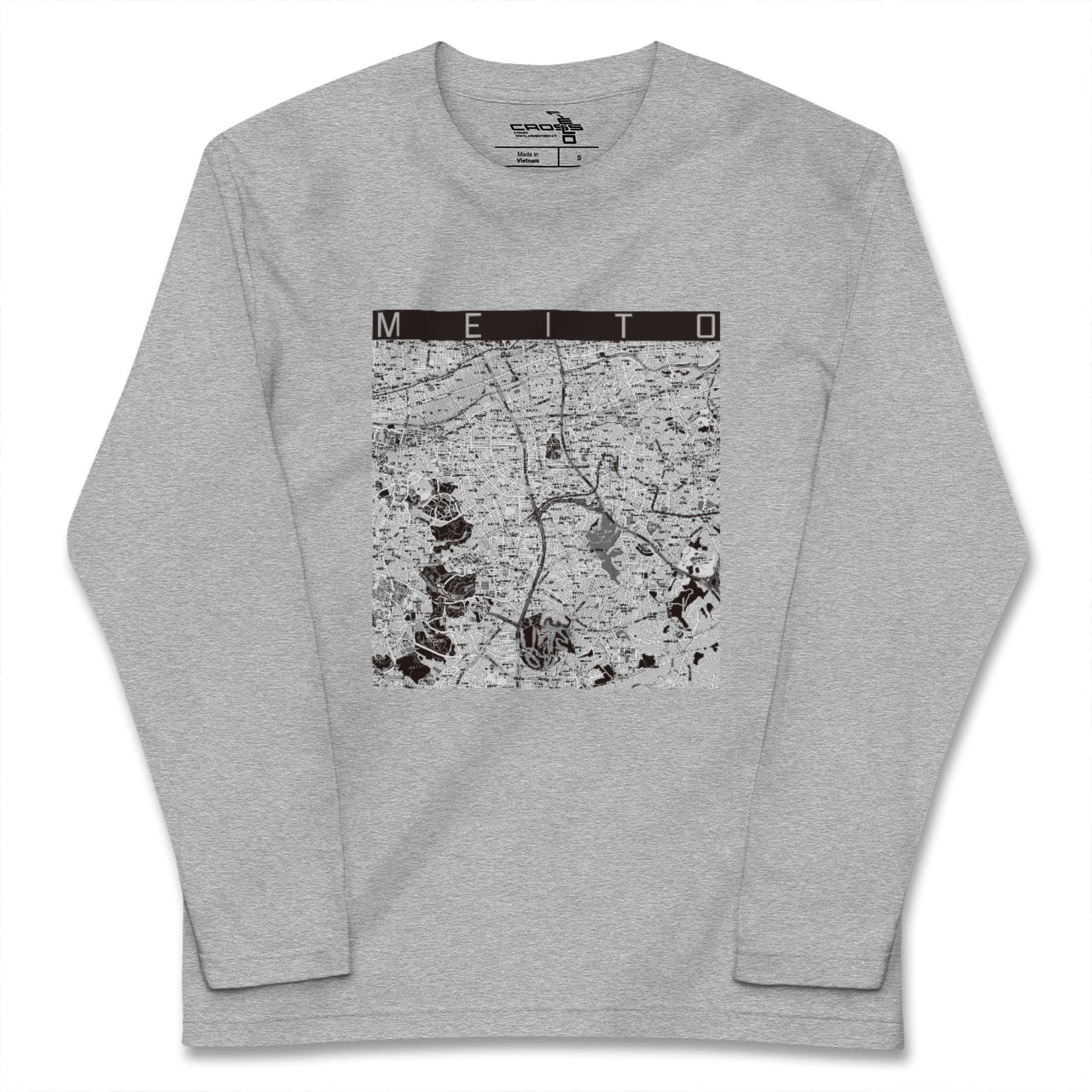 【名東(愛知県)】地図柄ロングスリーブTシャツ