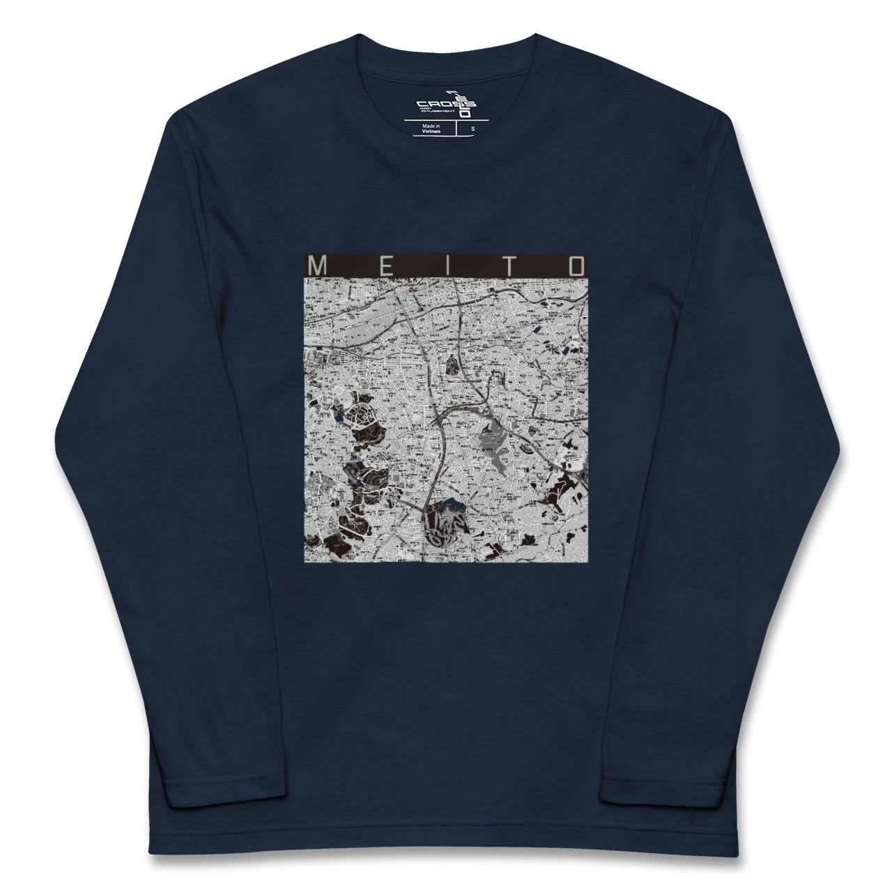【名東(愛知県)】地図柄ロングスリーブTシャツ