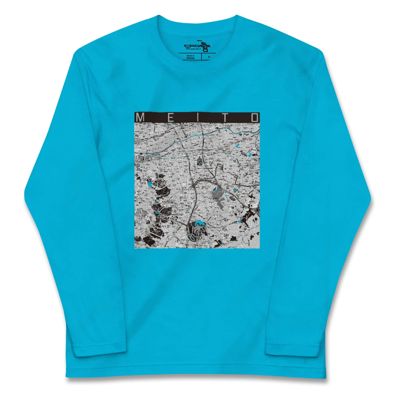 【名東(愛知県)】地図柄ロングスリーブTシャツ