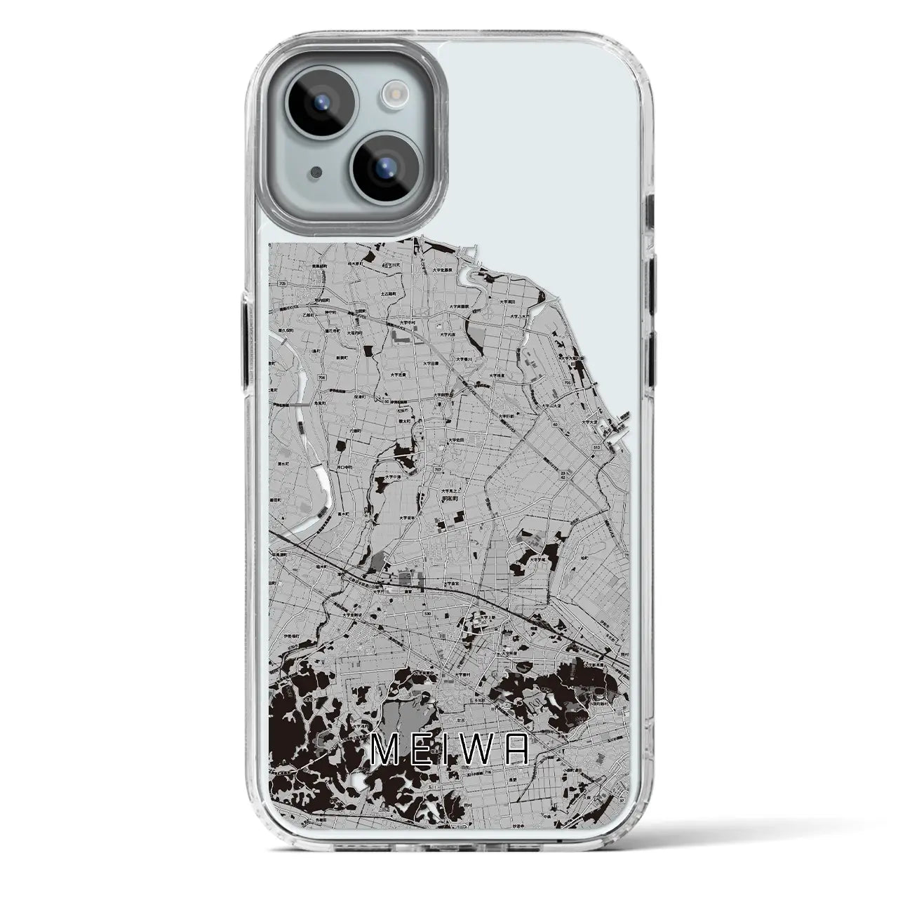 【明和(三重県)】地図柄iPhoneケース(MagSafeタイプ)