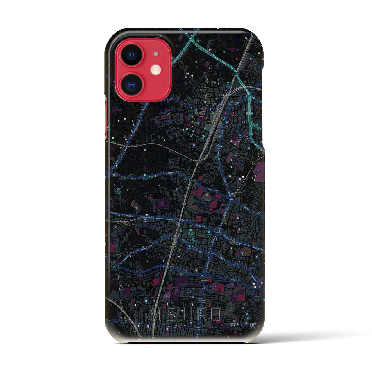 【目白(東京都)】地図柄iPhoneケース(バックカバータイプ)