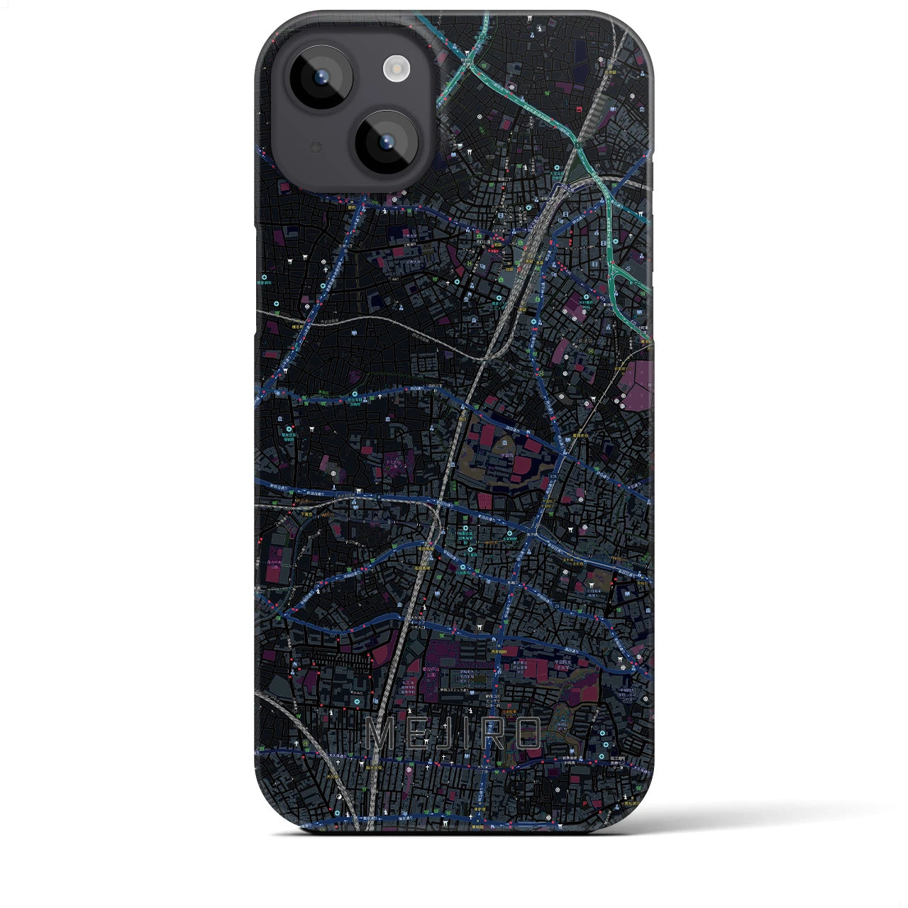 【目白(東京都)】地図柄iPhoneケース(バックカバータイプ)