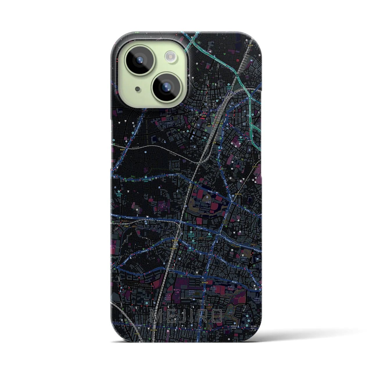 【目白(東京都)】地図柄iPhoneケース(バックカバータイプ)