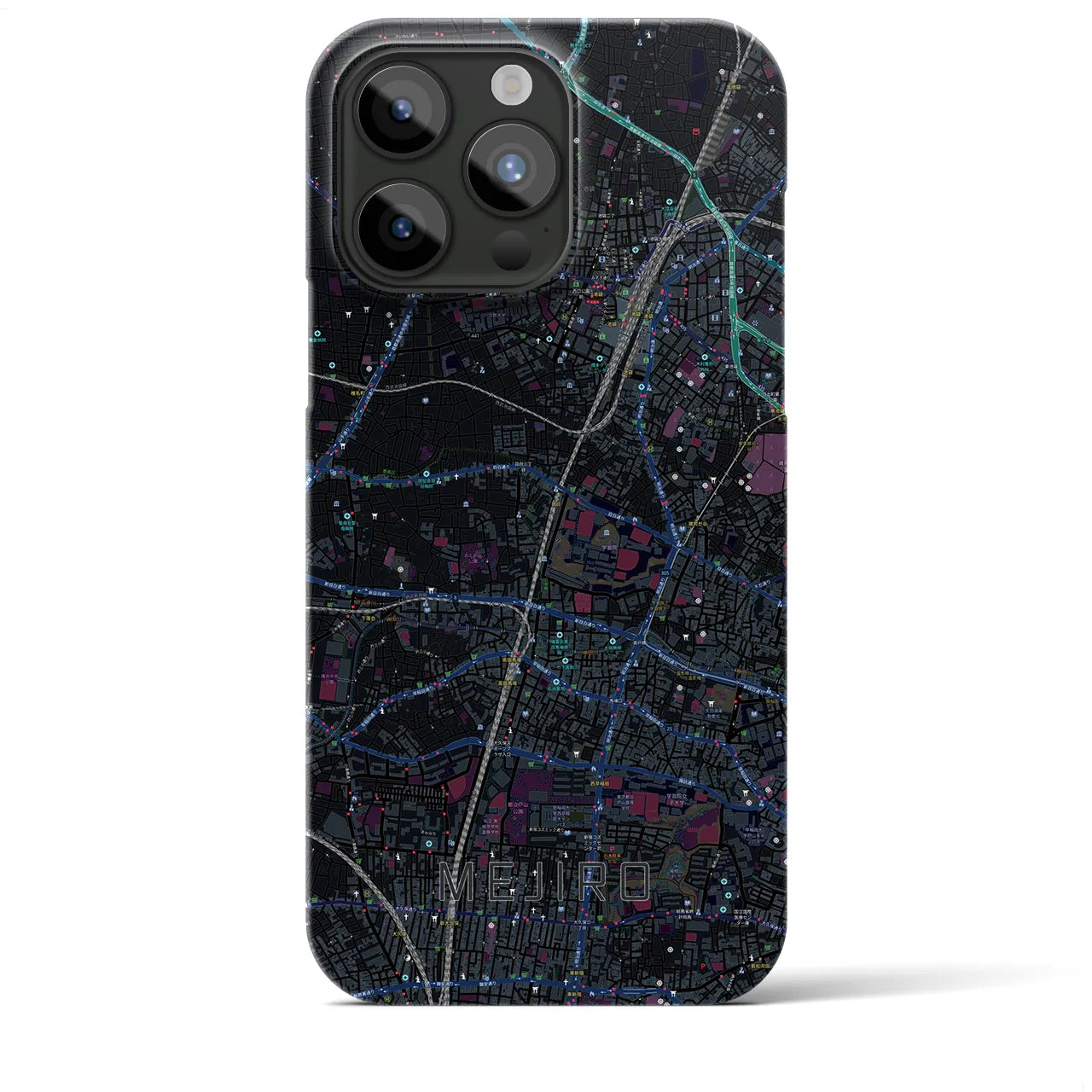 【目白(東京都)】地図柄iPhoneケース(バックカバータイプ)