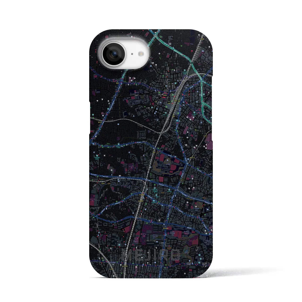 【目白(東京都)】地図柄iPhoneケース(バックカバータイプ)