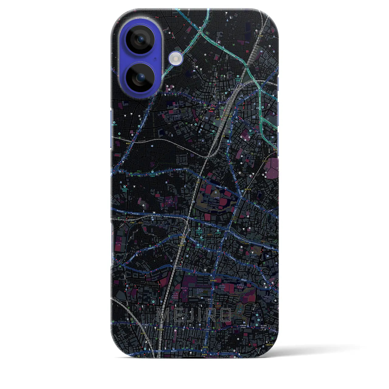 【目白(東京都)】地図柄iPhoneケース(バックカバータイプ)