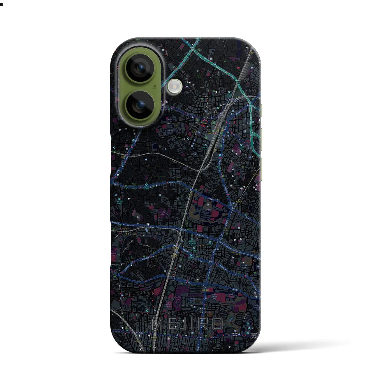 【目白(東京都)】地図柄iPhoneケース(バックカバータイプ)