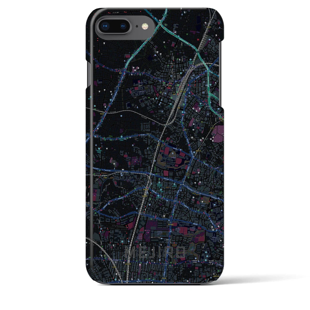 【目白(東京都)】地図柄iPhoneケース(バックカバータイプ)
