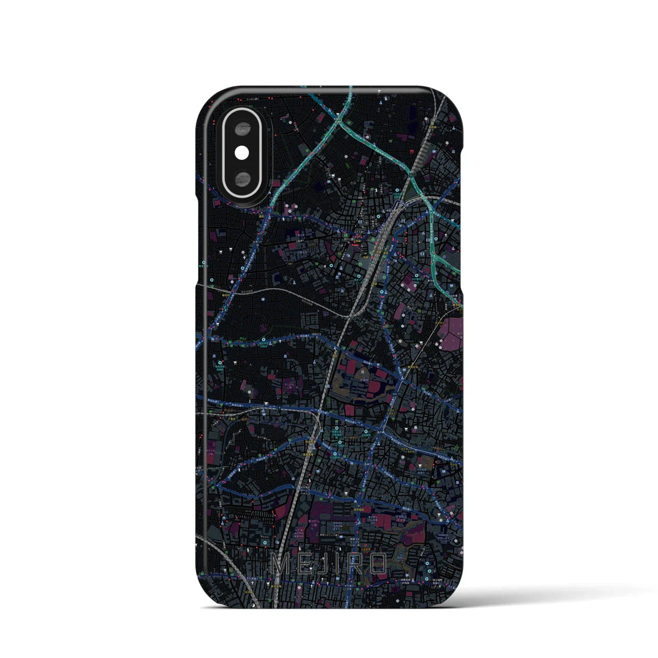 【目白(東京都)】地図柄iPhoneケース(バックカバータイプ)