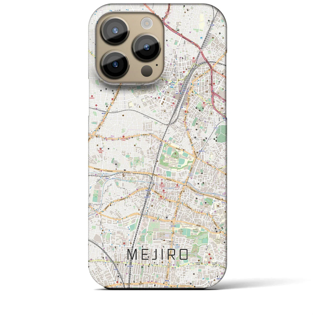 【目白(東京都)】地図柄iPhoneケース(バックカバータイプ)