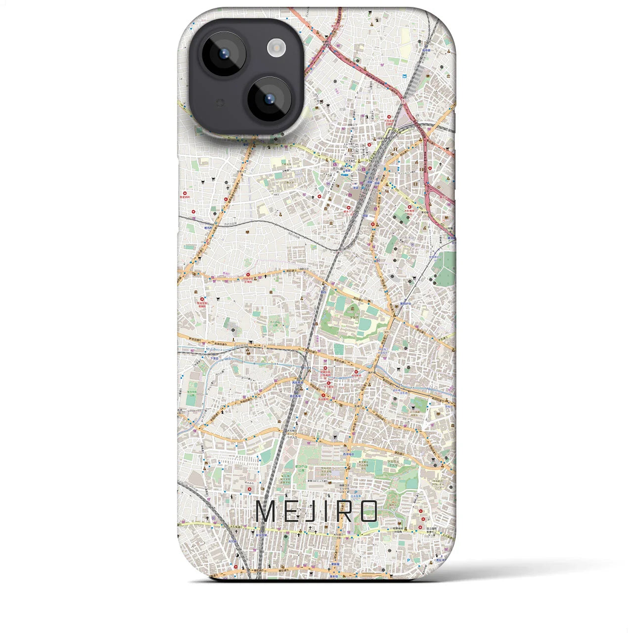 【目白(東京都)】地図柄iPhoneケース(バックカバータイプ)