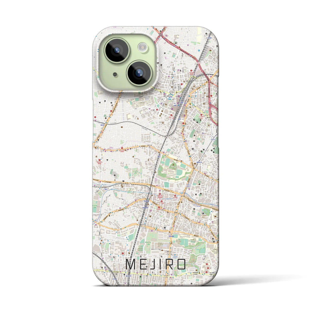 【目白(東京都)】地図柄iPhoneケース(バックカバータイプ)