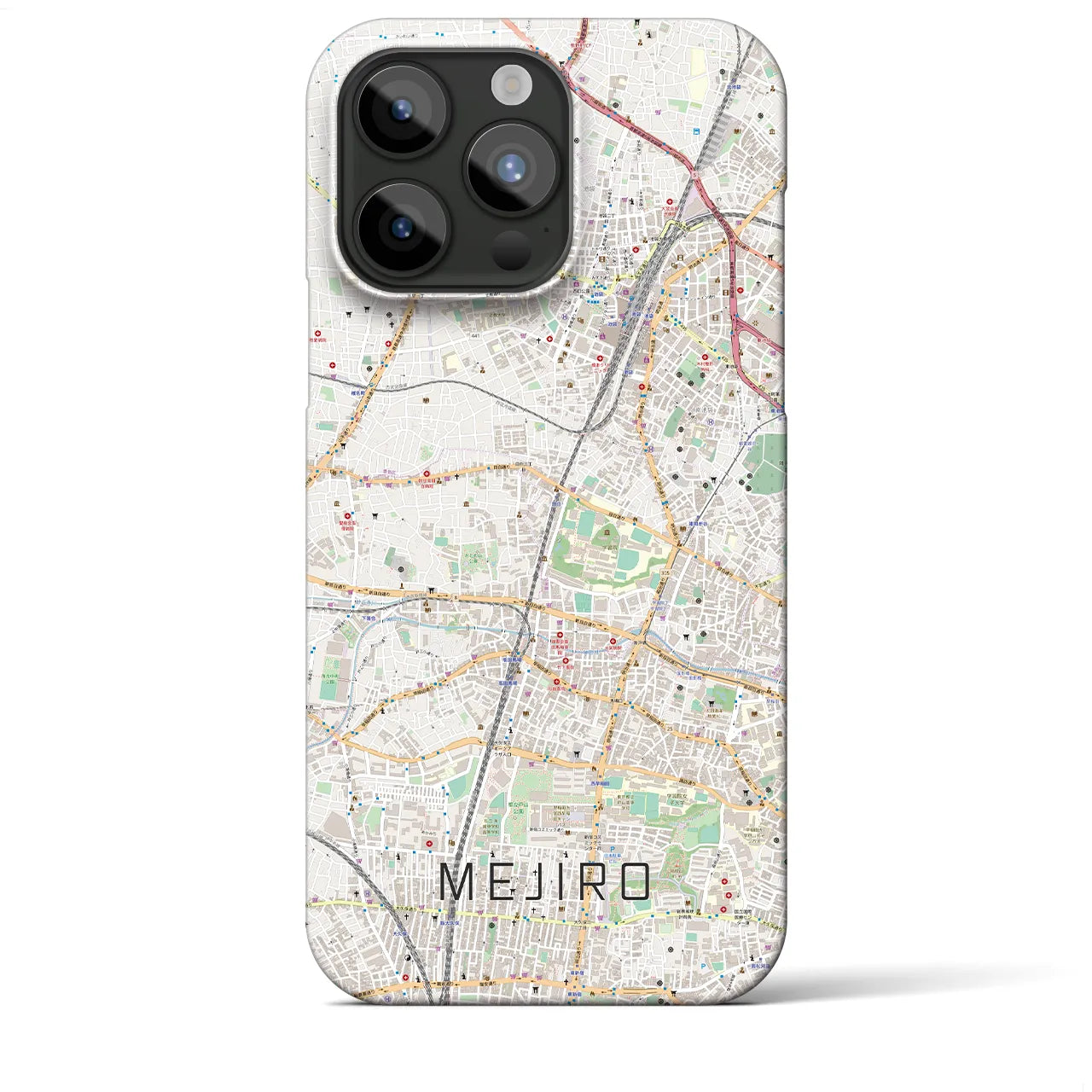 【目白(東京都)】地図柄iPhoneケース(バックカバータイプ)