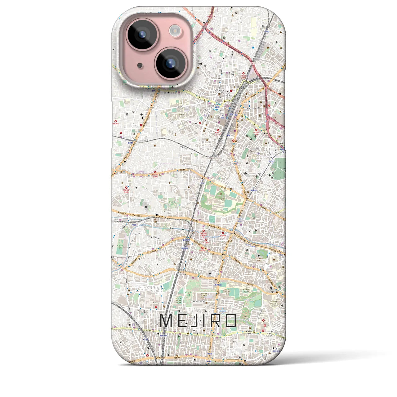 【目白(東京都)】地図柄iPhoneケース(バックカバータイプ)