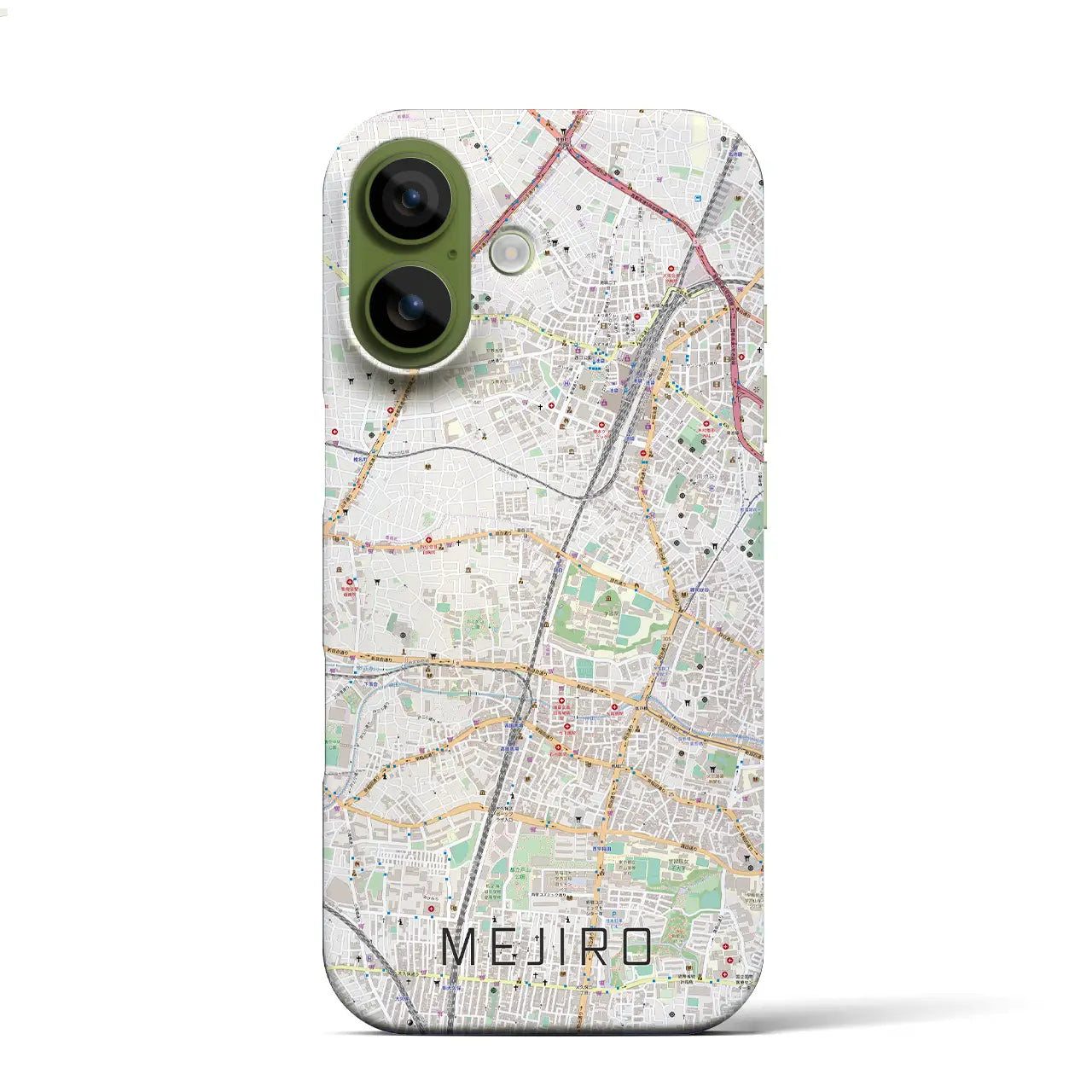 【目白(東京都)】地図柄iPhoneケース(バックカバータイプ)ナチュラル・iPhone 17 Pro Max 用