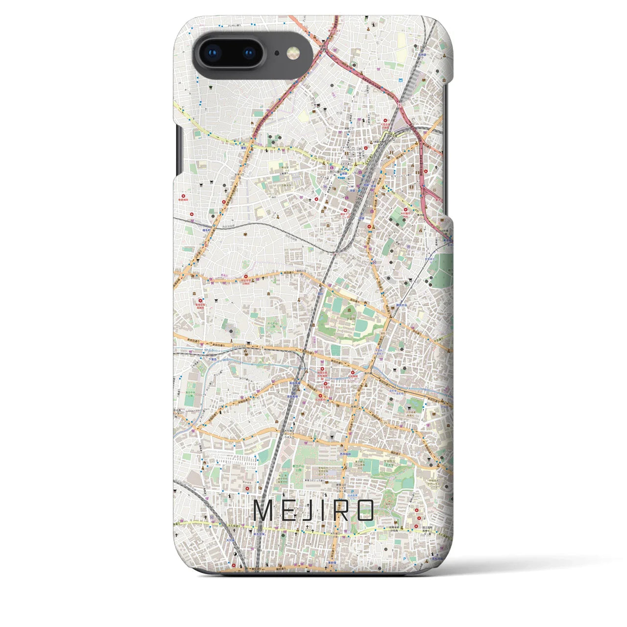 【目白(東京都)】地図柄iPhoneケース(バックカバータイプ)