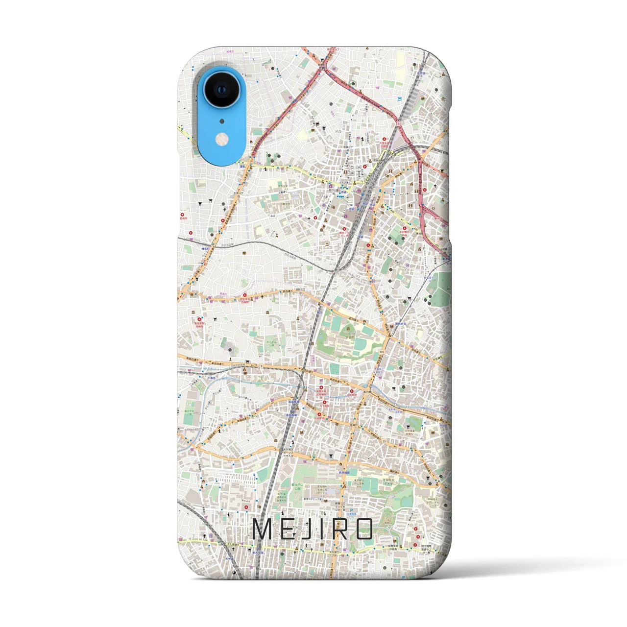 【目白(東京都)】地図柄iPhoneケース(バックカバータイプ)