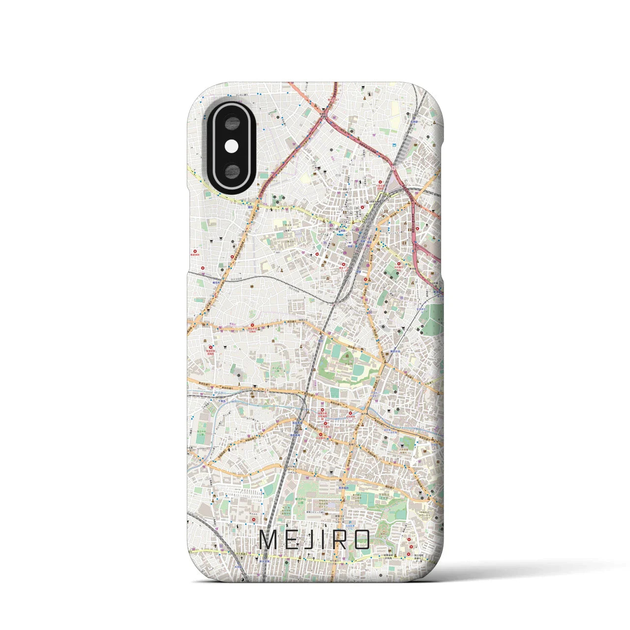 【目白(東京都)】地図柄iPhoneケース(バックカバータイプ)