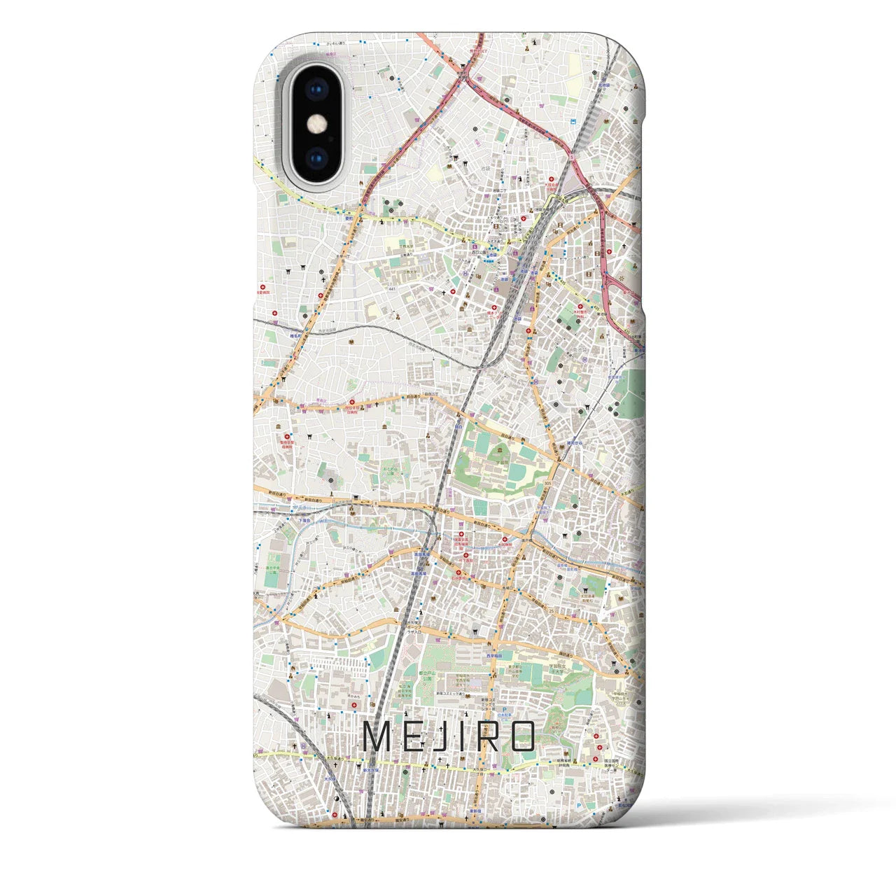 【目白(東京都)】地図柄iPhoneケース(バックカバータイプ)