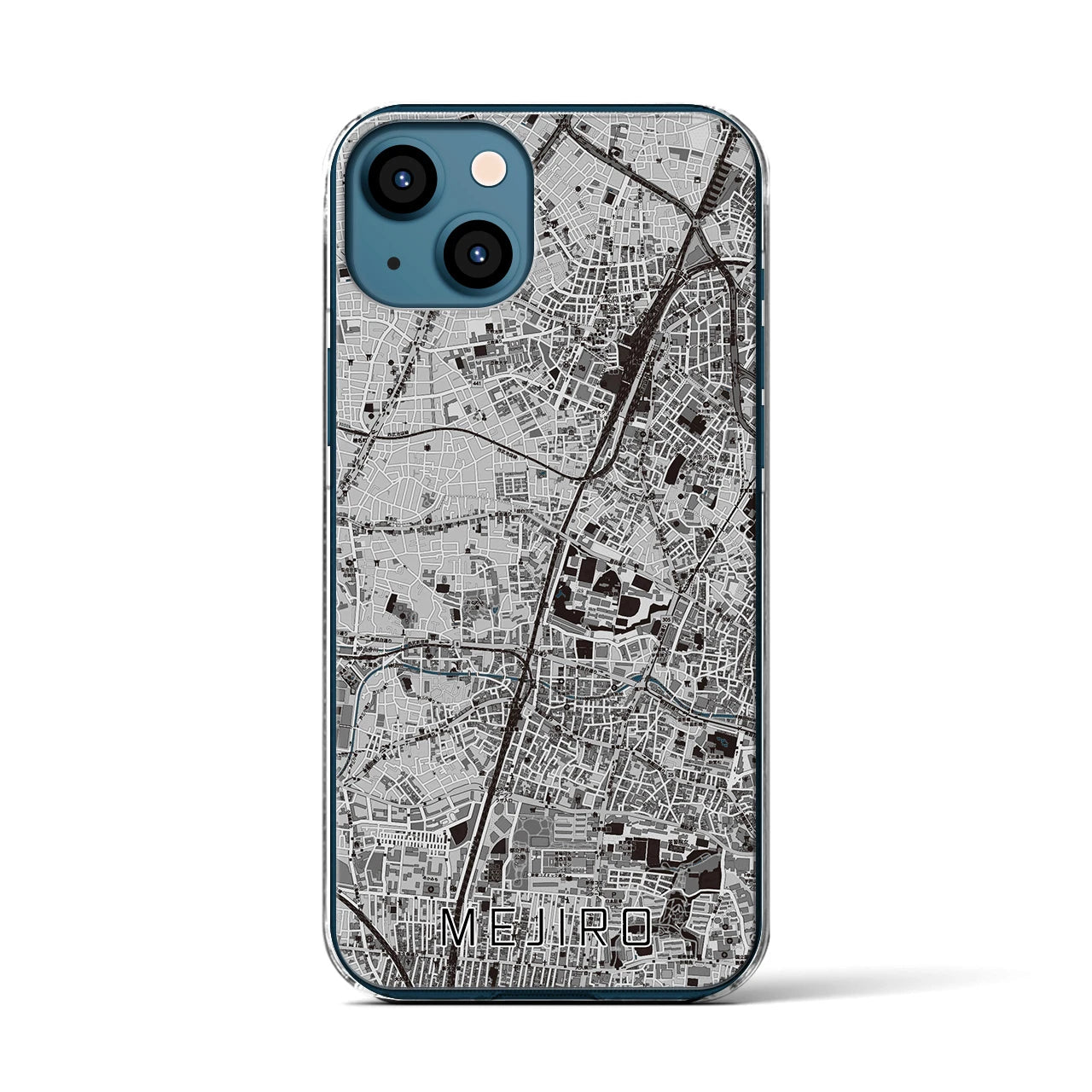 【目白(東京都)】地図柄iPhoneケース(クリアタイプ)