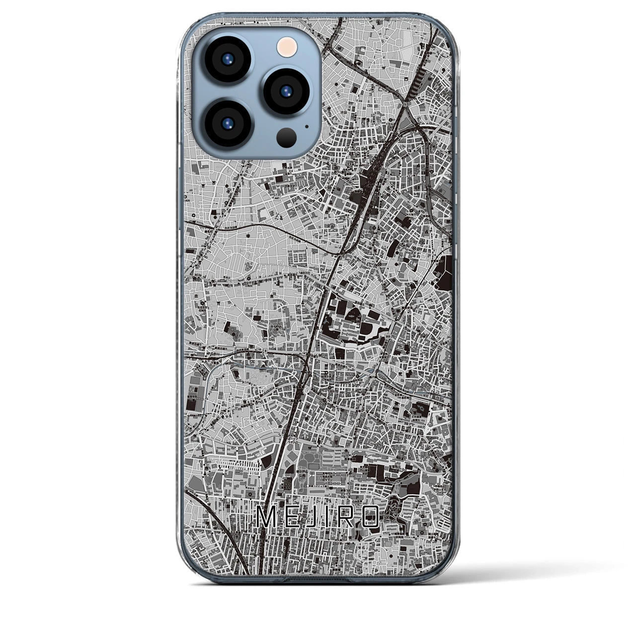 【目白(東京都)】地図柄iPhoneケース(クリアタイプ)