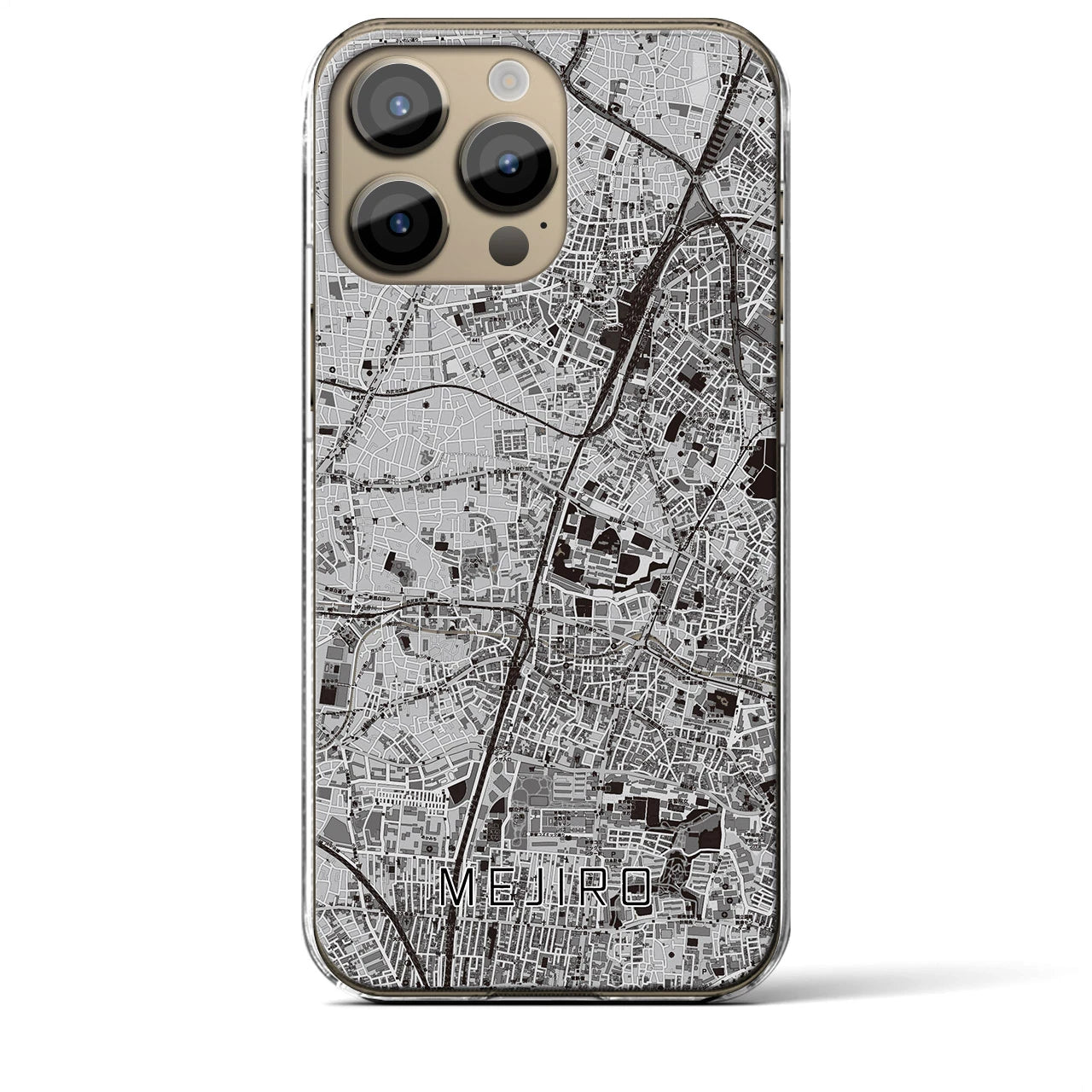 【目白(東京都)】地図柄iPhoneケース(クリアタイプ)